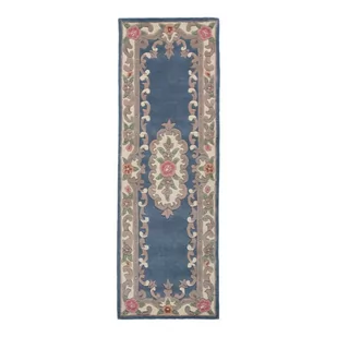 Niebieski wełniany dywan Flair Rugs Aubusson, 67x210 cm - Dywany - miniaturka - grafika 1