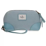 Torebki damskie - Pepe Jeans Cora Shopper niebieski 35 x 40 x 12 cm bawełna - miniaturka - grafika 1