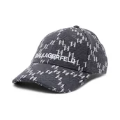 Czapki damskie - Karl Lagerfeld Bejsbolówka k/monogram essential - miniaturka - grafika 1
