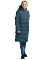 Kurtki damskie - Jack Wolfskin Płaszcz puchowy "Frozen Place" w kolorze niebieskim - miniaturka - grafika 1