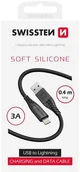 Kable USB - Swissten Soft Silicone USB - Lightning Data and Charging Cable 0.4m - miniaturka - grafika 1