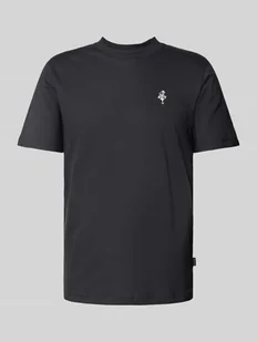 T-shirt z nadrukiem z logo model ‘JAKE’ - Koszulki męskie - miniaturka - grafika 1
