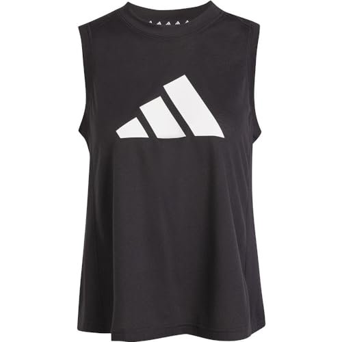 adidas Kobiety Train Essentials Big Performance Logo Training Tank Top, black/white, XL