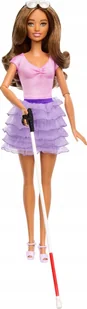 Lalka Barbie Mattel BRB FASHION LALKA NIEWIDOMA Z LASKA HRH17 WB6 - Lalki dla dziewczynek - miniaturka - grafika 1