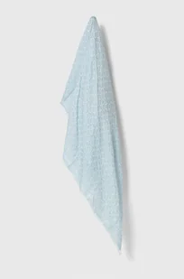 Calvin Klein chusta damska kolor niebieski wzorzysta K60K608779 - Apaszki i szaliki damskie - miniaturka - grafika 1