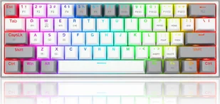 Redragon FIZZ PRO K616 biało-szary - Klawiatury - miniaturka - grafika 1