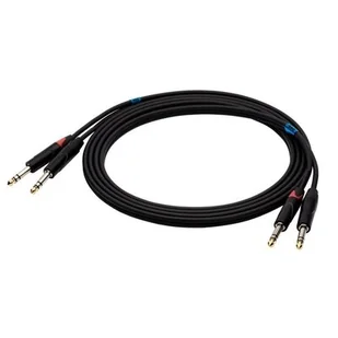 Kabel SSQ JSJS2 2 x Jack stereo 6.3 mm - 2 x Jack stereo 6.3 mm 2 m - Inne akcesoria muzyczne - miniaturka - grafika 1