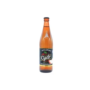 Cydr jabłkowy bezalkoholowy "Rycerski" 500ml - Napoje gazowane - miniaturka - grafika 1