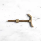 Wieszaki i stojaki - Wieszak The Hook Mosiężny Złoty - miniaturka - grafika 1