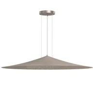 Lampy sufitowe - Metalowa lampa wisząca Brito 5070 Shilo stożkowa zwis do kuchni platyna - miniaturka - grafika 1
