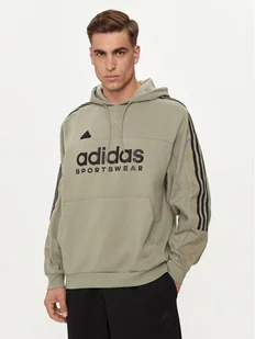 adidas Bluza House of Tiro IV8125 Zielony Relaxed Fit - Bluzy męskie - miniaturka - grafika 1