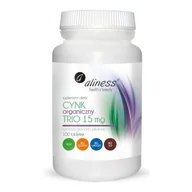 Witaminy i minerały - MEDICALINE Aliness Cynk Organiczny Trio 15 mg x 100 tabl - miniaturka - grafika 1