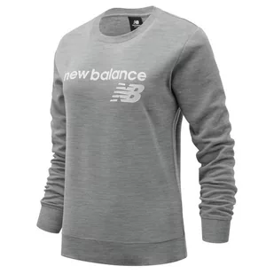 Bluza New Balance WT03811AG - szara - Bluzy sportowe damskie - miniaturka - grafika 1