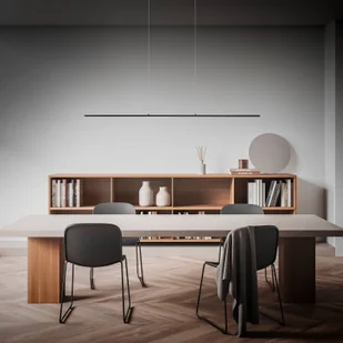 Quitani Lampa wisząca LED Margita, długość 118 cm, czarna - Lampy sufitowe - miniaturka - grafika 1