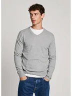 Swetry męskie - Pepe Jeans Sweter "New Andre" w kolorze szarym - miniaturka - grafika 1