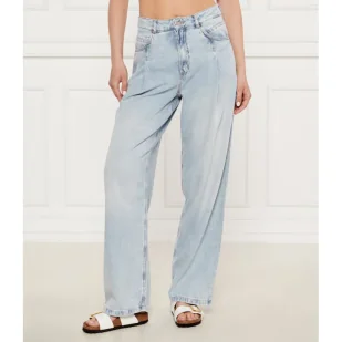 BOSS ORANGE Jeansy C_SLOUCHY PLEATD 1.0 Relaxed fit - Spodnie damskie - miniaturka - grafika 1