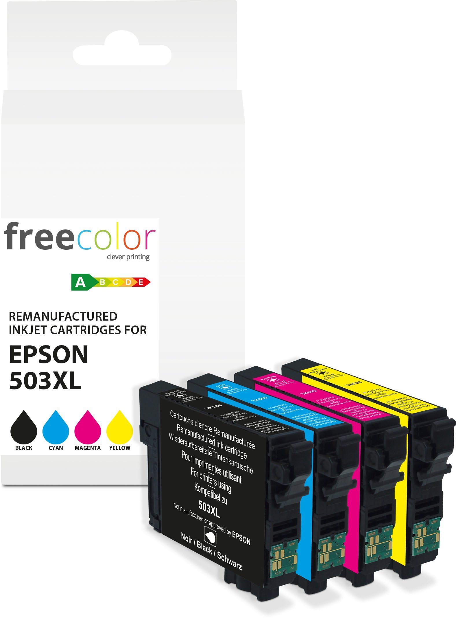 Tusz Freecolor Tusz Epson 503XL Multipack BK/C/M/Y 12ml+3x11ml remanufactured K10633F7