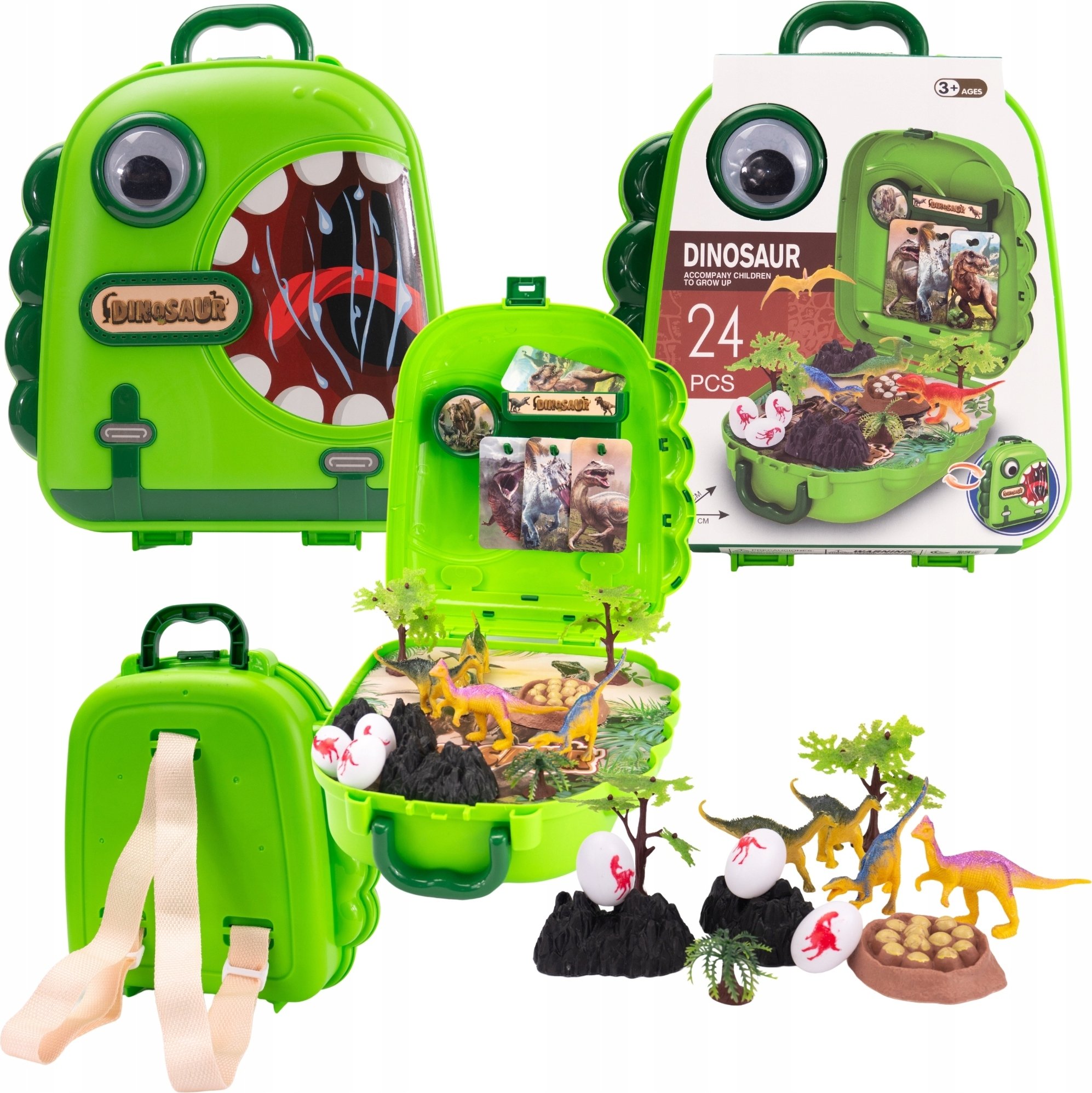Zestaw Dinozaury W Plecaku - Przenośny Świat Dinozaurów
