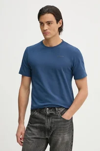 G-Star Raw t-shirt męski kolor niebieski gładki - Koszulki męskie - miniaturka - grafika 1