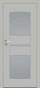 Drzwi wewnętrzne - Dre Drzwi Wewnętrzne Z Szybą Ena 4 Okleina Jasna Szara Mat - miniaturka - grafika 1