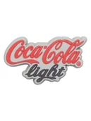 Kapcie damskie - Crocs Przypinka "Coca-Cola Light Logo" w kolorze czarno-czerwonym na buty - miniaturka - grafika 1