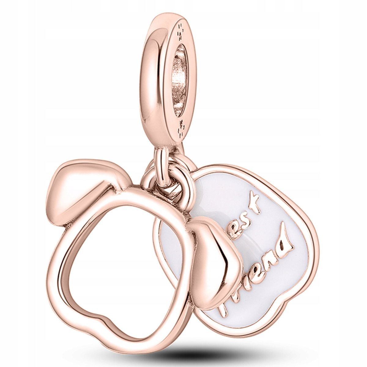 Charms Pozłacany Piesek Pies Dog Zwierzę Najlepszy Przyjaciel SREBRO 925