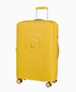 Walizki - PUCCINI Średnia żółta walizka z polipropylenu z zamkiem szyfrowym TSA - miniaturka - grafika 1