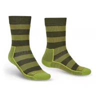 Skarpetki męskie - Męskie skarpety trekkingowe Bridgedale Lightweight Merino Performance Boot green/dark green - 40-43 - miniaturka - grafika 1