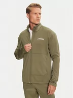 Odzież trekkingowa męska - adidas Bluza techniczna Terrex Multi Light IQ3742 Zielony Slim Fit - miniaturka - grafika 1