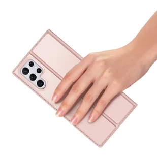 Dux Ducis Skin Pro kabura etui pokrowiec z klapką Samsung Galaxy S22 Ultra różowy - Etui i futerały do telefonów - miniaturka - grafika 7