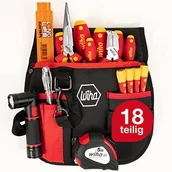 Akcesoria do elektronarzędzi - Wiha Zestaw narzędzi dla elektryka 18cz 44574 44574 - miniaturka - grafika 1