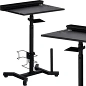 Wyposażenie studia tatuażu - Podłokietnik z podstawą do tatuażu kosmetyczny SPA czarny - miniaturka - grafika 1