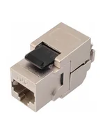 Pozostałe akcesoria sieciowe - Solarix 10G keystone Solarix CAT6A STP RJ45 czarny samogwintująca - miniaturka - grafika 1