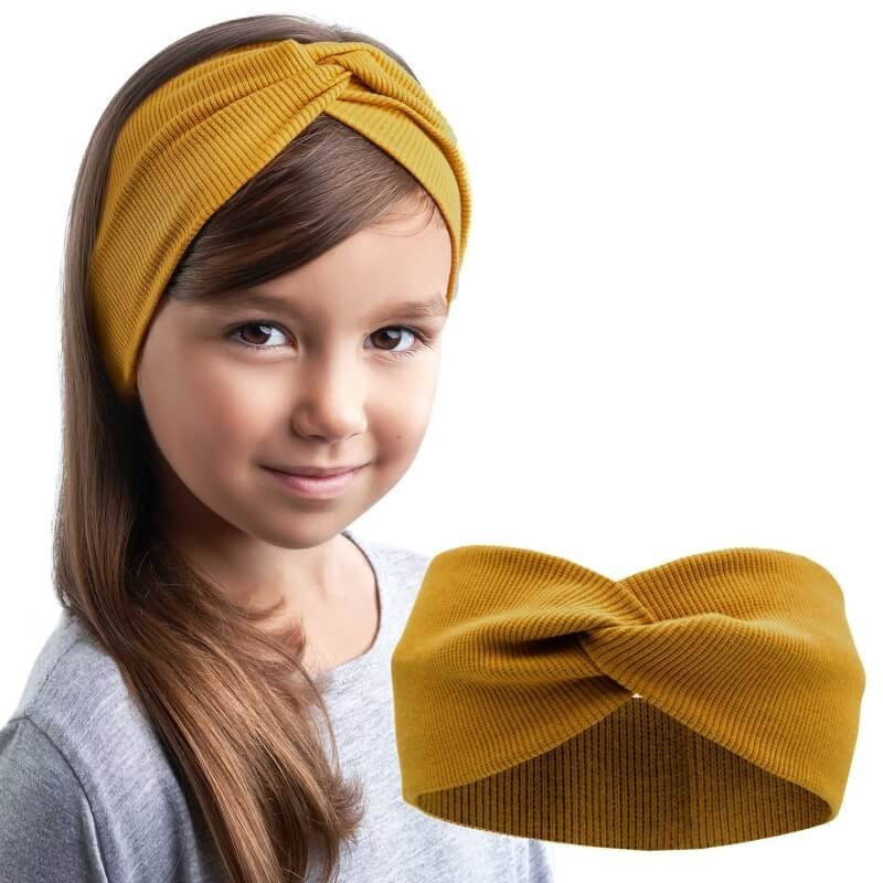 OPASKA PRZEPLATANA TURBAN bawełniana USZY DZIECI S