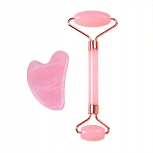 Roller do masażu twarzy + Płytka GUA-SHA Kwarc - Masażery Roller do masażu twarzy + Płytka GUA-SHA Kwarc - Masażery - miniaturka - grafika 1