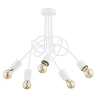 Lampy sufitowe - Lampa wisząca Tango 5 x 60 W E27 biała 23615 - miniaturka - grafika 1