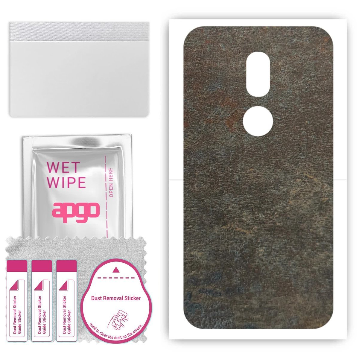 Folia naklejka skórka strukturalna na TYŁ do Wiko WIM Lite - Kamień Księżycowy - apgo SKINS