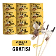 Mokra karma dla kotów - Paka Zwierzaka- karma mokra dla kota kurczak 12x200g+ WĘDKA DLA KOTA GRATIS !!! - miniaturka - grafika 1