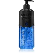 Kosmetyki do golenia - Żel do golenia Nishman No1 Blue Fresh Active 400ml - miniaturka - grafika 1