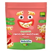 Przekąski dla dzieci - BoboVita Chrupeczki owocowo nadziane truskawka po 3. roku życia 30 g Bio - miniaturka - grafika 1