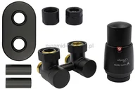 Zawory i kraniki - Varioterm Zawór odcinający kątowy Premium Exclusive All In One z głowicą termo - czarny strukturalny CU - instalacja miedziana APREGS0214C/FK(Cu) - miniaturka - grafika 1