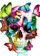 Zabawki kreatywne - Haft diamentowy mozaika diamentowa zestaw xxl 5d dla dzieci 30*40 motyle - miniaturka - grafika 1