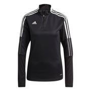 Bluzy damskie - Bluza Damska Adidas Tiro 21 Training Top Czarna Gm7318-L - miniaturka - grafika 1