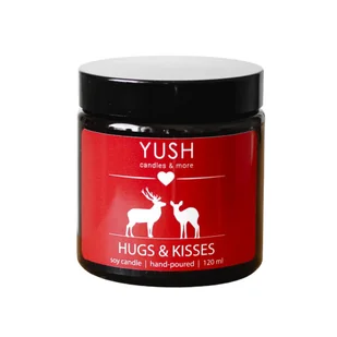 HUGS&KISSES - ŚWIECA SOJOWA ZAPACHOWA NA WSPÓLNE WIECZORY WE DWOJE - Świece - miniaturka - grafika 1