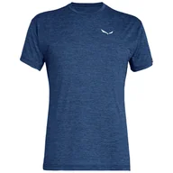 Koszulki sportowe męskie - Koszulka męska Salewa Puez Melange Dry M S/S Tee Rozmiar: XXL / Kolor: niebieski/szary - miniaturka - grafika 1