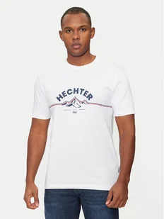 Hechter Paris T-Shirt 75014 142919 Biały Regular Fit - Koszulki męskie - miniaturka - grafika 1