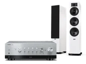 Zestawy stereo - Yamaha R-N1000A (srebrny) + Tesi 6 (biały) - miniaturka - grafika 1