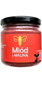POLSKI miód z MALINĄ - 250 g - Miód - miniaturka - grafika 1