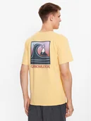 Koszulki męskie - Quiksilver T-Shirt Qs Bubble Stamp EQYZT07258 Żółty Regular Fit - miniaturka - grafika 1