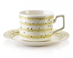 Komplet 6 filiżanek Joy beżowy 210 ml - Filiżanki - miniaturka - grafika 1